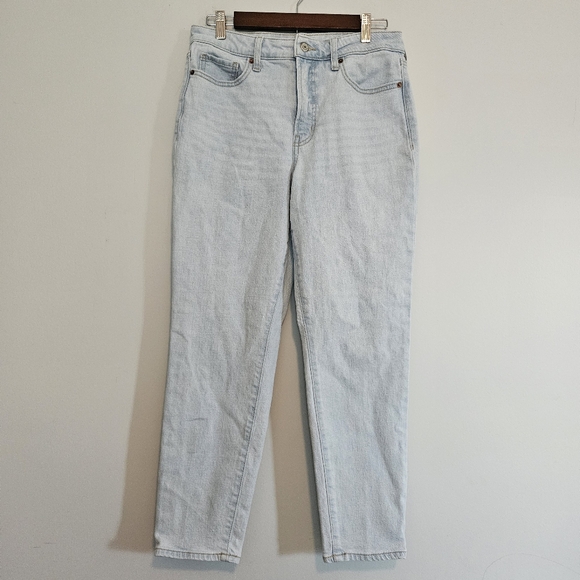 OLD NAVY High Rise OG Straight Secret Smooth Pockets Sz 8 Stretch‎ Light Wash - Picture 4 of 8